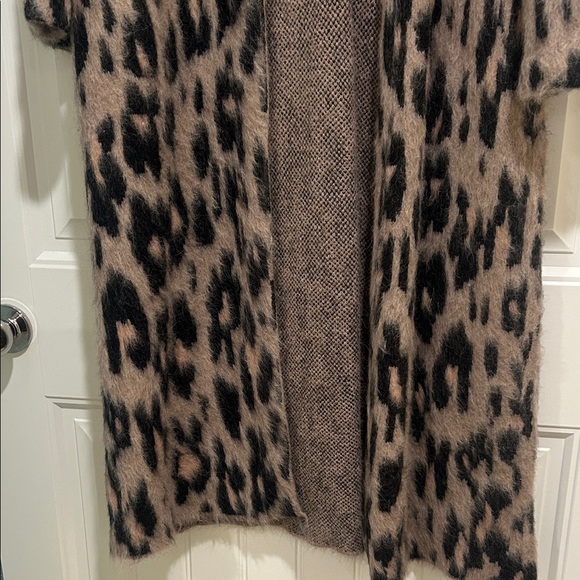 Zara Animal Print Cardigan - Brown and Black - Picture 2 of 6